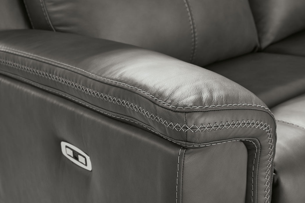 Bleckley Power Reclining Loveseat with Console - Valley Furniture (Rohnert Park, CA)