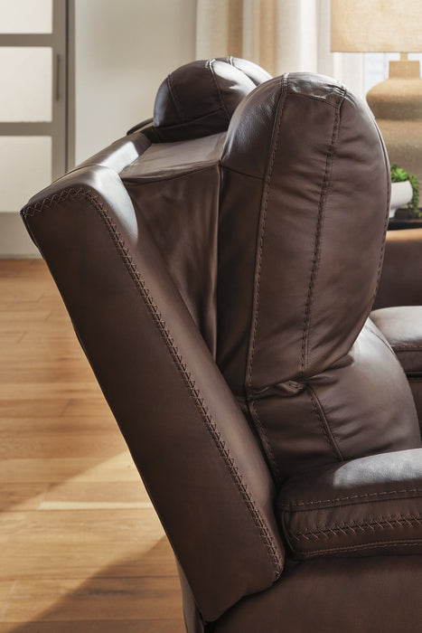 Bleckley Power Reclining Loveseat with Console - Valley Furniture (Rohnert Park, CA)