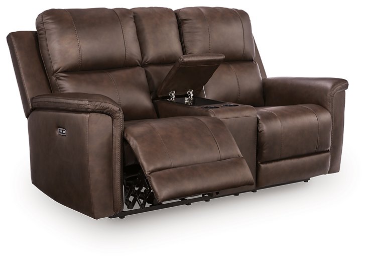 Bleckley Power Reclining Loveseat with Console - Valley Furniture (Rohnert Park, CA)