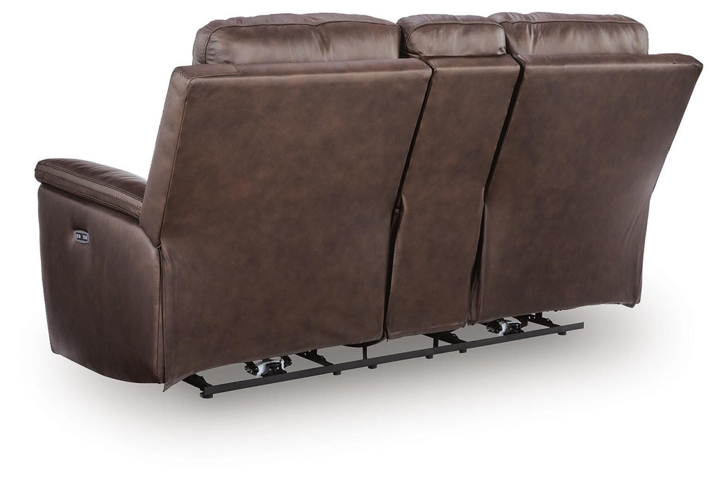 Bleckley Power Reclining Loveseat with Console - Valley Furniture (Rohnert Park, CA)