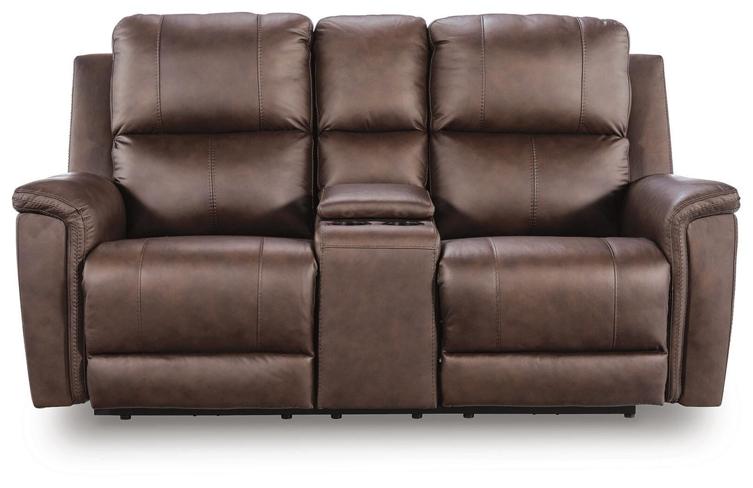 Bleckley Power Reclining Loveseat with Console - Valley Furniture (Rohnert Park, CA)