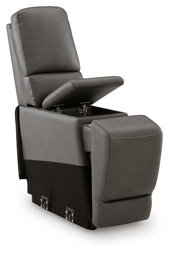 5Z - Pittson Power Reclining Sectional Loveseat with Console - Valley Furniture (Rohnert Park, CA)