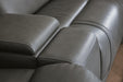 5Z - Pittson Power Reclining Sectional Loveseat with Console - Valley Furniture (Rohnert Park, CA)