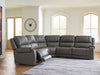 5Z - Pittson Power Reclining Sectional - Valley Furniture (Rohnert Park, CA)