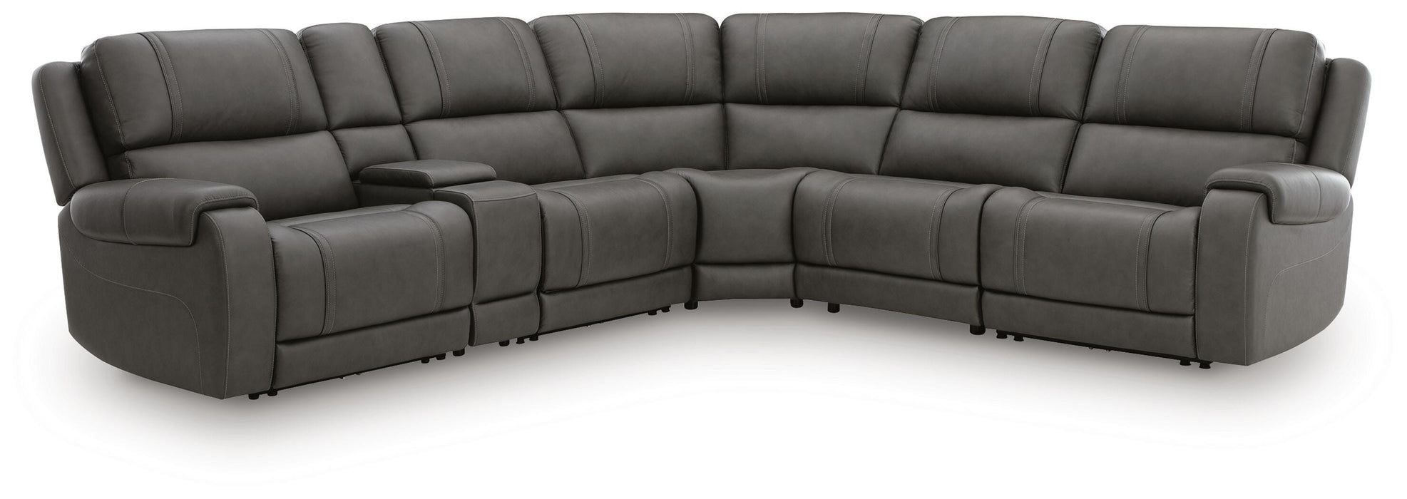 5Z - Pittson Power Reclining Sectional - Valley Furniture (Rohnert Park, CA)