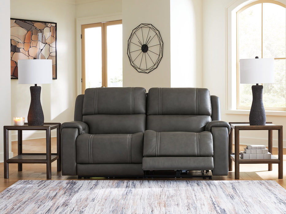 5Z - Pittson Power Reclining Sectional Loveseat - Valley Furniture (Rohnert Park, CA)