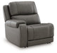 5Z - Pittson Power Reclining Sectional Loveseat - Valley Furniture (Rohnert Park, CA)