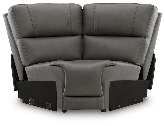 5Z - Pittson Power Reclining Sectional - Valley Furniture (Rohnert Park, CA)