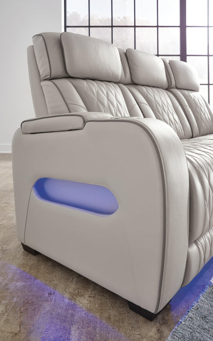 Boyington Power Reclining Loveseat with Console - Valley Furniture (Rohnert Park, CA)
