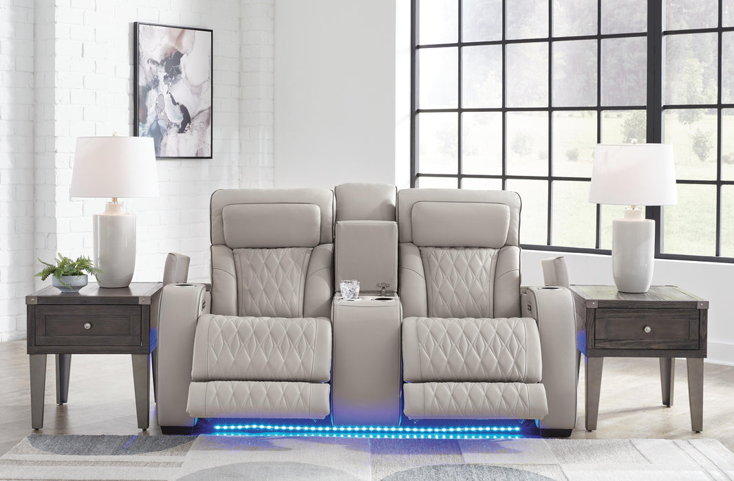 Boyington Power Reclining Loveseat with Console - Valley Furniture (Rohnert Park, CA)