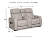 Boyington Power Reclining Loveseat with Console - Valley Furniture (Rohnert Park, CA)