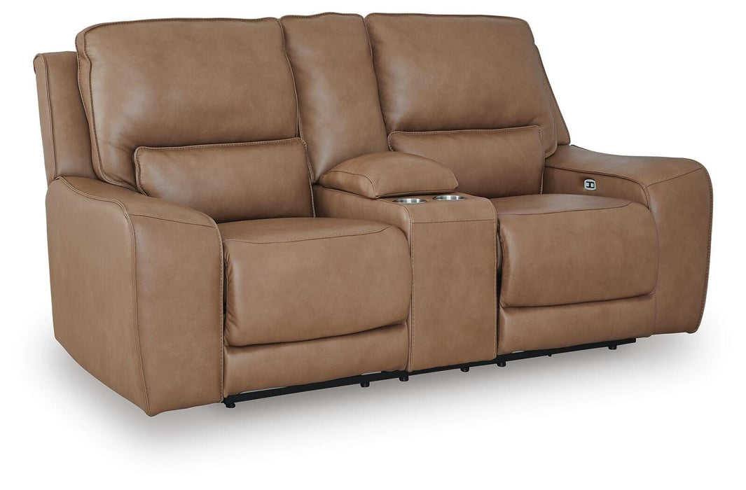 DeepWakes Power Reclining Loveseat with Console - Valley Furniture (Rohnert Park, CA)