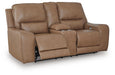 DeepWakes Power Reclining Loveseat with Console - Valley Furniture (Rohnert Park, CA)
