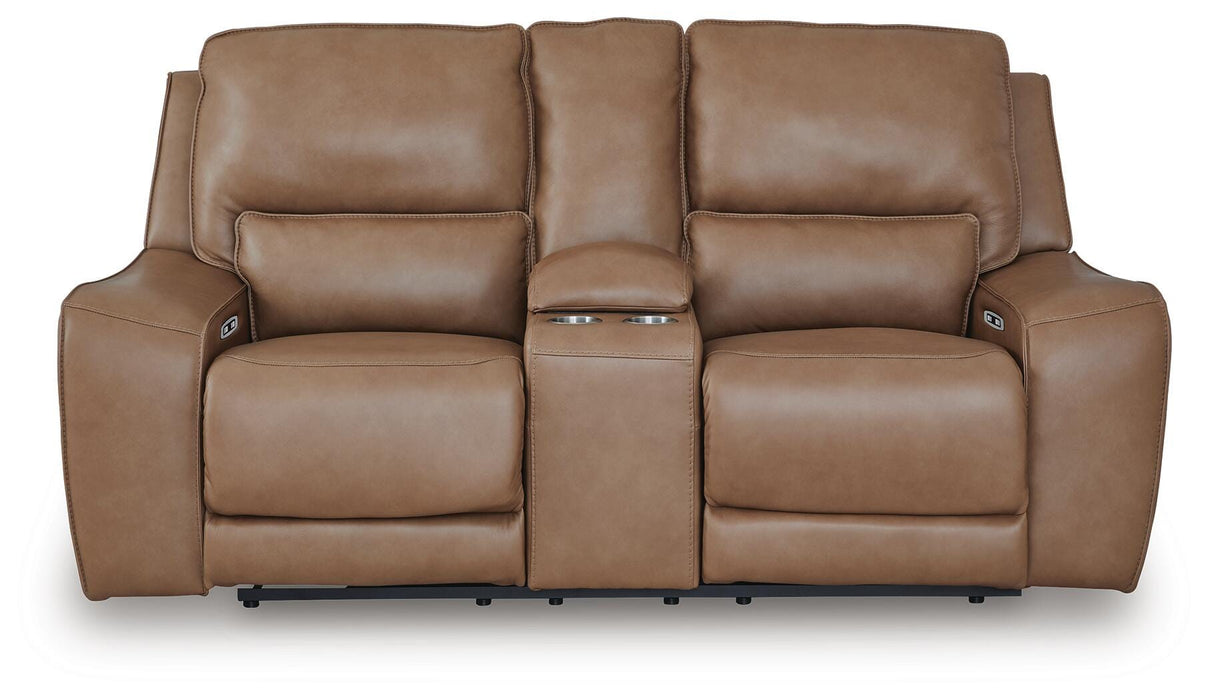DeepWakes Power Reclining Loveseat with Console - Valley Furniture (Rohnert Park, CA)