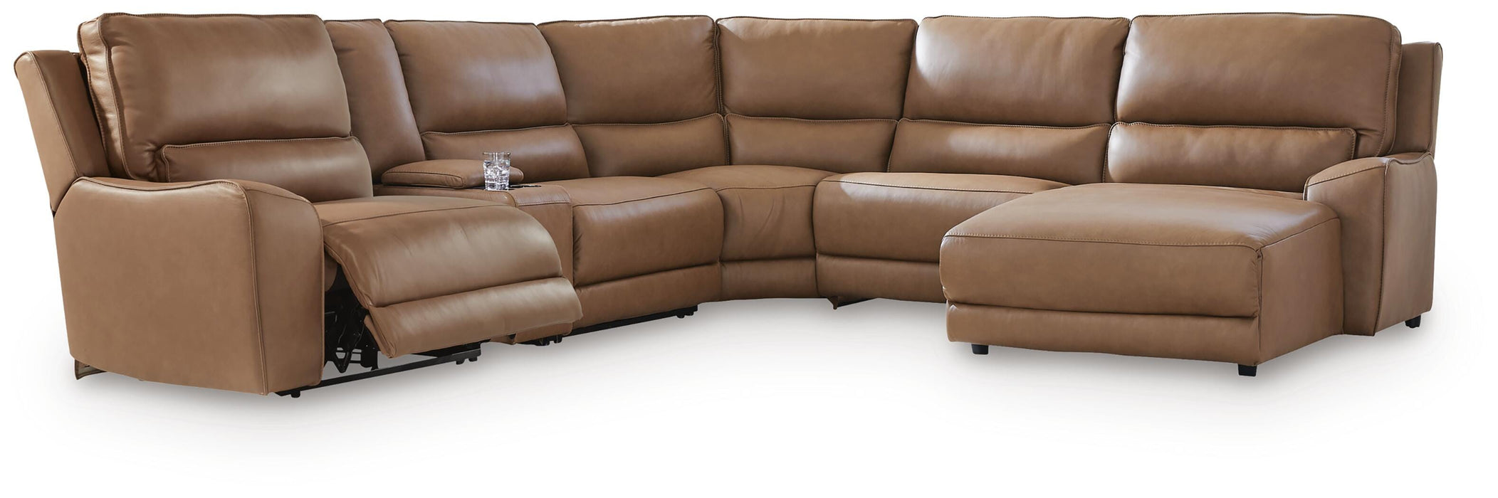 DeepWakes Power Reclining Sectional with Chaise - Valley Furniture (Rohnert Park, CA)