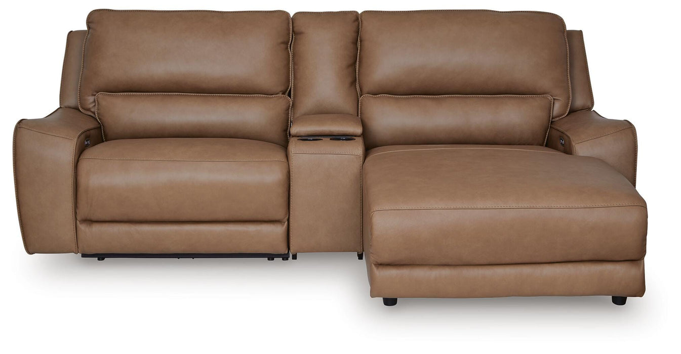 DeepWakes Power Reclining Sectional with Chaise - Valley Furniture (Rohnert Park, CA)