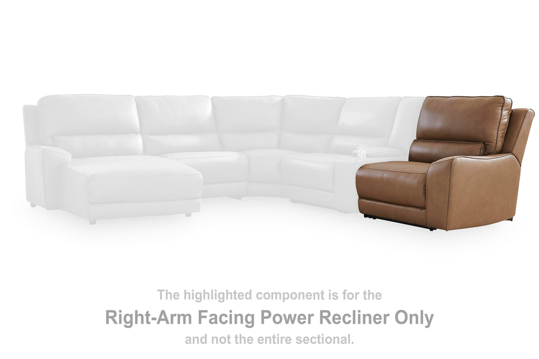 DeepWakes Power Reclining Sectional with Chaise - Valley Furniture (Rohnert Park, CA)