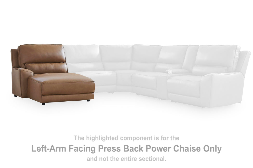 DeepWakes Power Reclining Sectional with Chaise - Valley Furniture (Rohnert Park, CA)