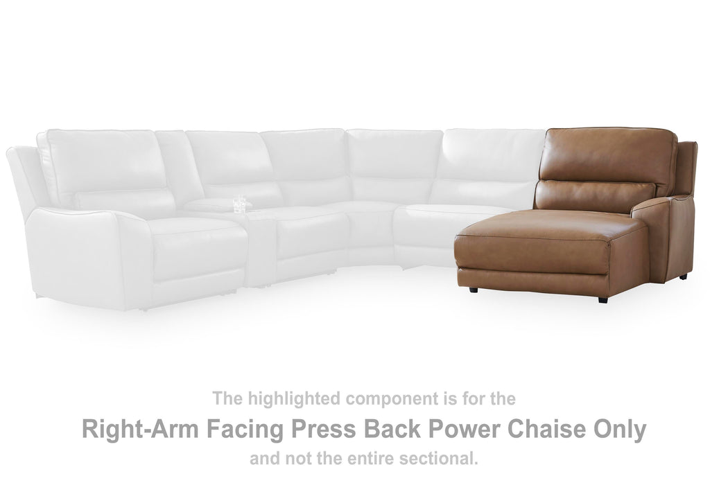DeepWakes Power Reclining Sectional with Chaise - Valley Furniture (Rohnert Park, CA)