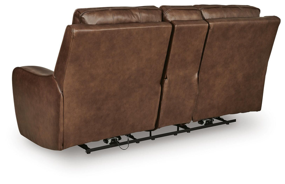 DeepWakes Power Reclining Loveseat with Console - Valley Furniture (Rohnert Park, CA)