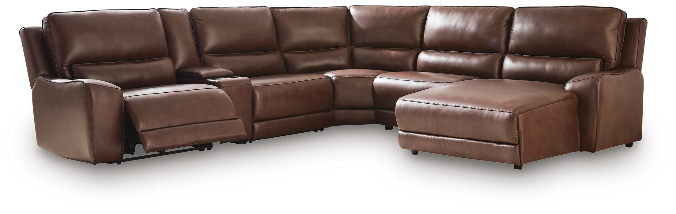 DeepWakes Power Reclining Sectional with Chaise - Valley Furniture (Rohnert Park, CA)