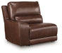 DeepWakes Reclining Sectional with Storage Console - Valley Furniture (Rohnert Park, CA)
