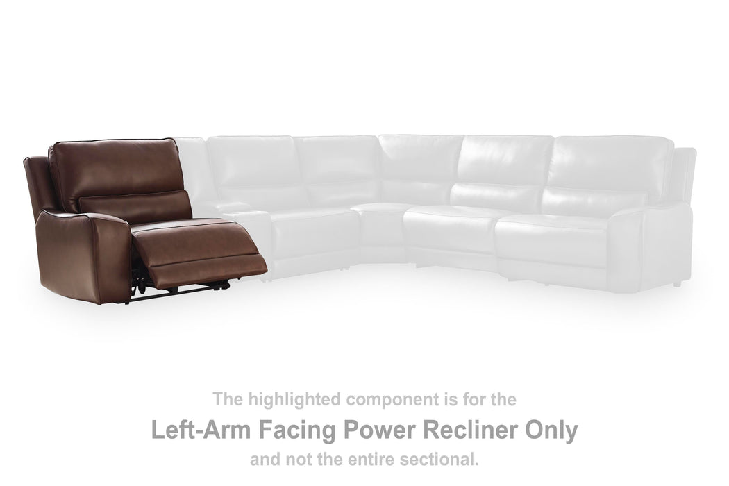 DeepWakes Power Reclining Sectional with Chaise - Valley Furniture (Rohnert Park, CA)