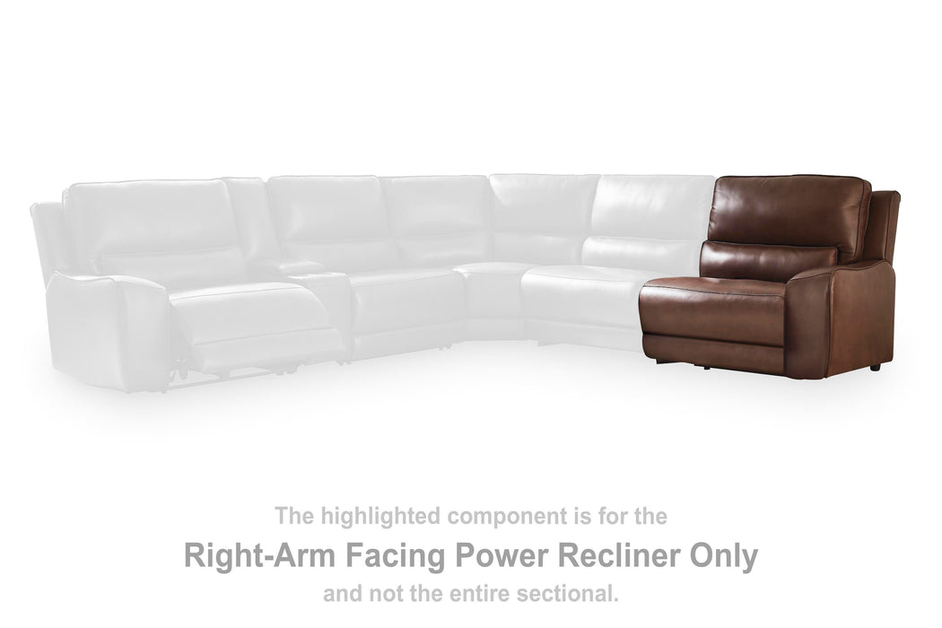 DeepWakes Power Reclining Sectional with Chaise - Valley Furniture (Rohnert Park, CA)