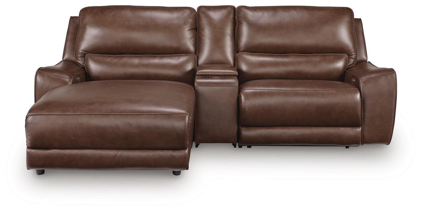 DeepWakes Power Reclining Sectional with Chaise - Valley Furniture (Rohnert Park, CA)