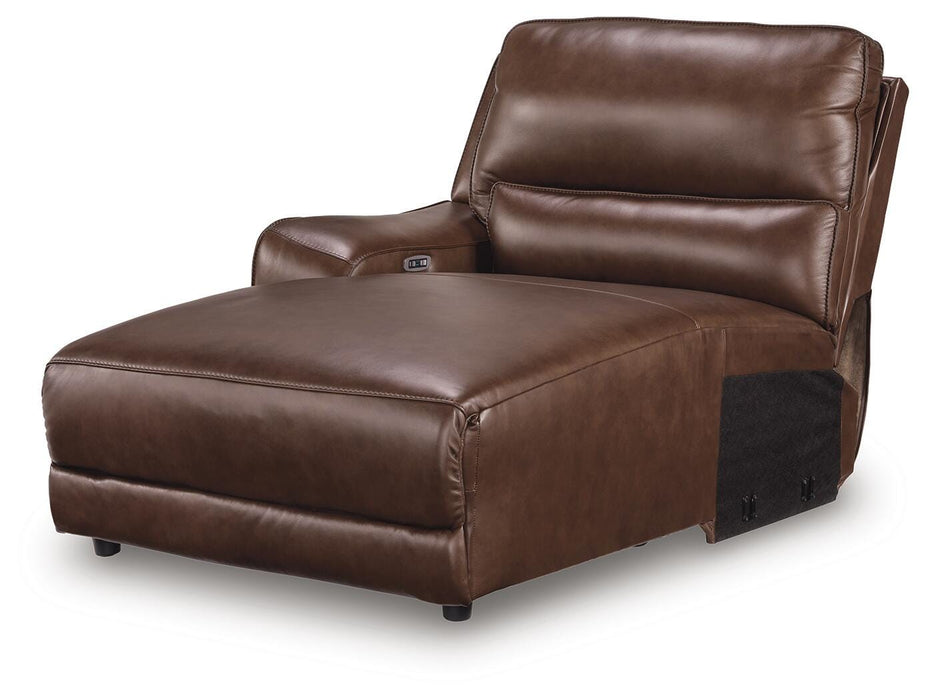 DeepWakes Power Reclining Sectional with Chaise - Valley Furniture (Rohnert Park, CA)