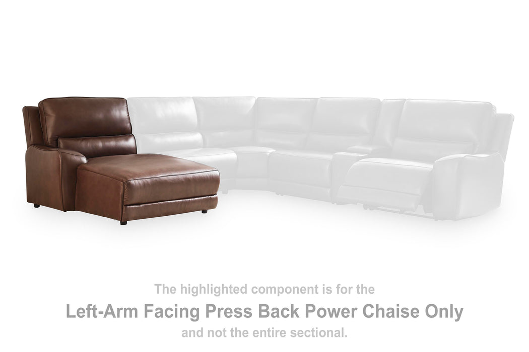 DeepWakes Power Reclining Sectional with Chaise - Valley Furniture (Rohnert Park, CA)