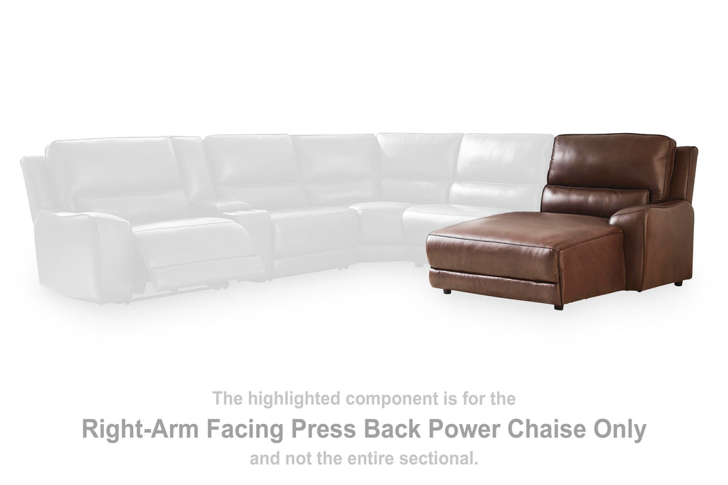 DeepWakes Power Reclining Sectional with Chaise - Valley Furniture (Rohnert Park, CA)