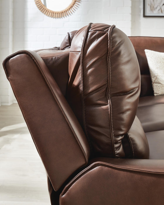 DeepWakes Power Reclining Sectional with Chaise - Valley Furniture (Rohnert Park, CA)