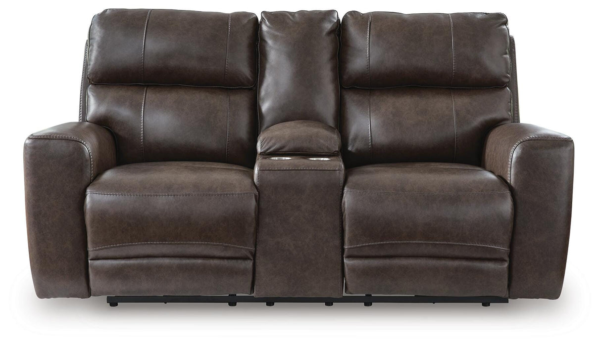 Crossplex Power Reclining Loveseat with Console - Valley Furniture (Rohnert Park, CA)