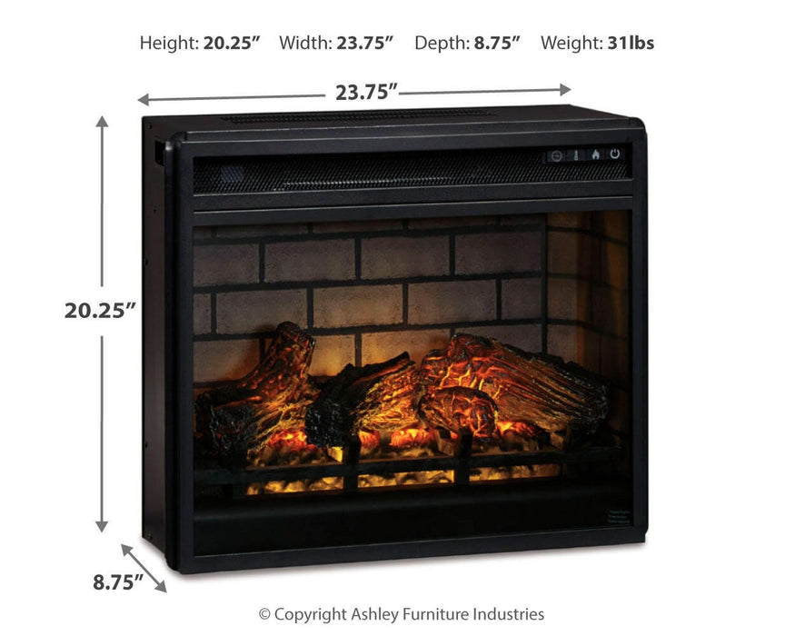 Entertainment Accessories Electric Infrared Fireplace Insert - Valley Furniture (Rohnert Park, CA)