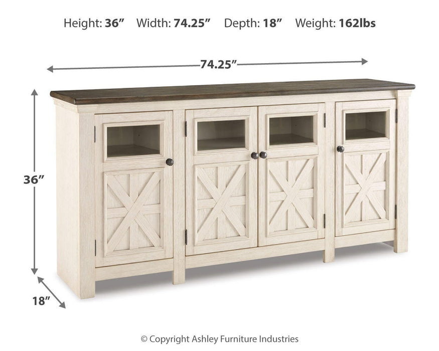 Bolanburg 74" TV Stand - Valley Furniture (Rohnert Park, CA)